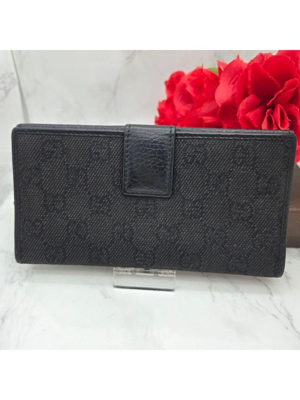 Gucci Wallet GG Canvas Leather Black - Picture 2 of 16
